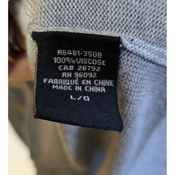 Renuar Womens Cowl Neck Tunic Whimsigoth Sweater Large Ombre Gradient Design New - Picture 4 of 8